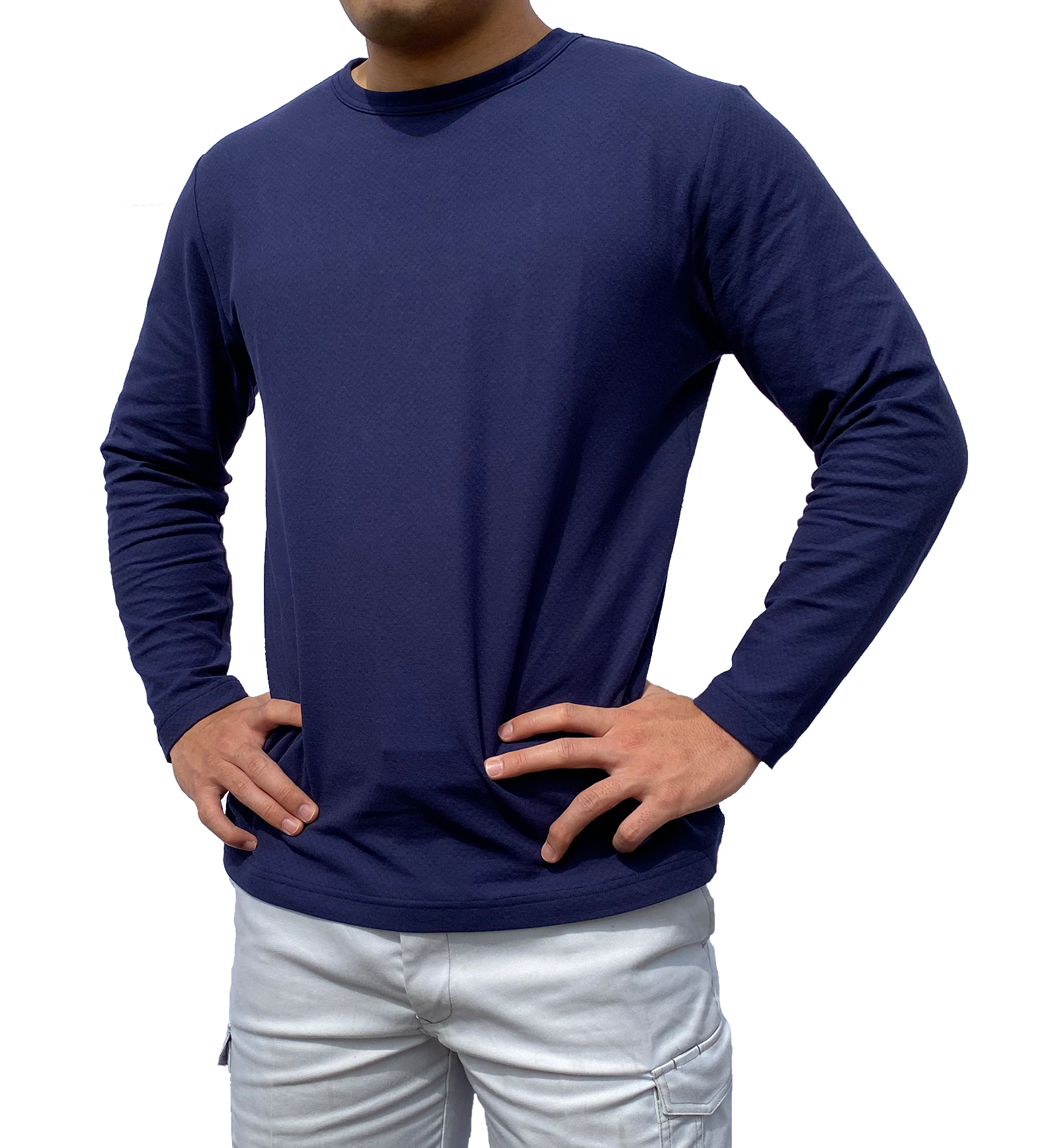 ＡＲＧＯ(アルゴ) 木綿 シャツ COOL ＜丸首・長袖＞ ～遮熱・放熱機能性アンダーウェア～